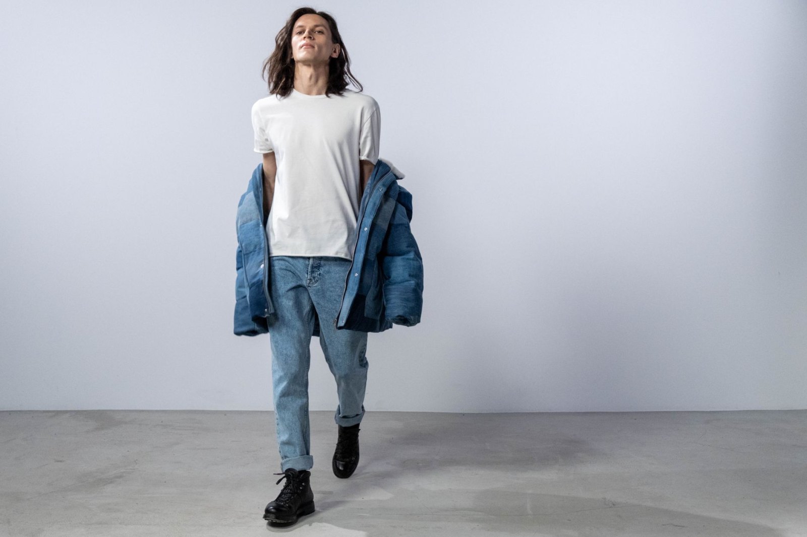 Джинсы прямые "Raw Denim"